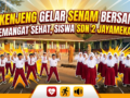 Pakenjeng Gelar Senam Bersama  Semangat Sehat, Siswa SDN 2 Jayamekar