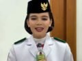 Siswi SMKN 5 Pontianak Celine Olivia Apriani Theo Dipercaya Bawa Baki Bendera Pusaka di Istana Merdeka